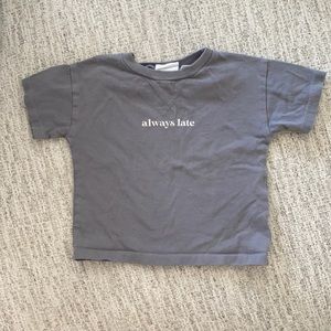 Zara 3-6m grey t shirt